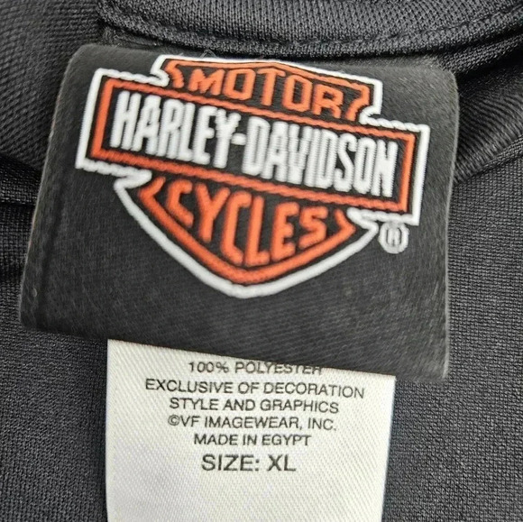 Harley-Davidson Pullover Mock Neck Shirt Woodstock, New York - Picture 4 of 10